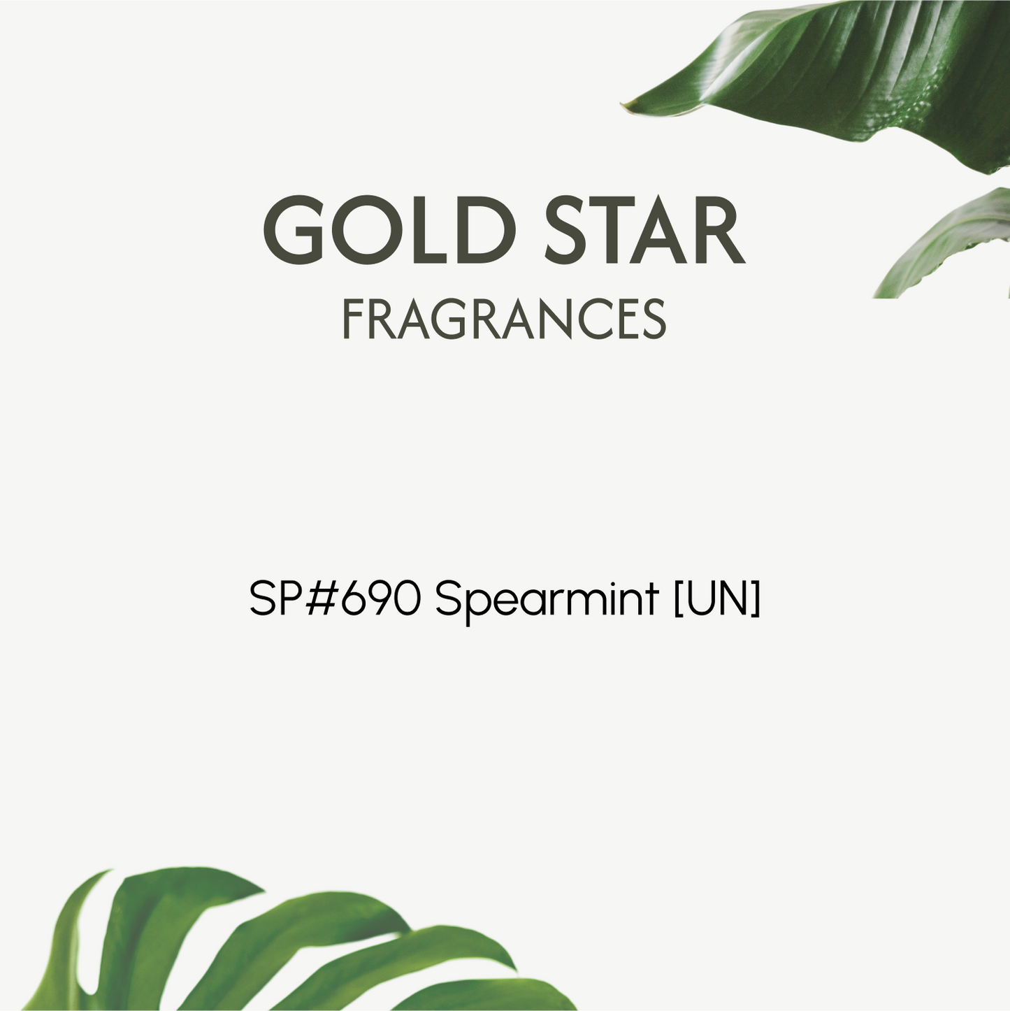 Spearmint scented fragrance oil bottle