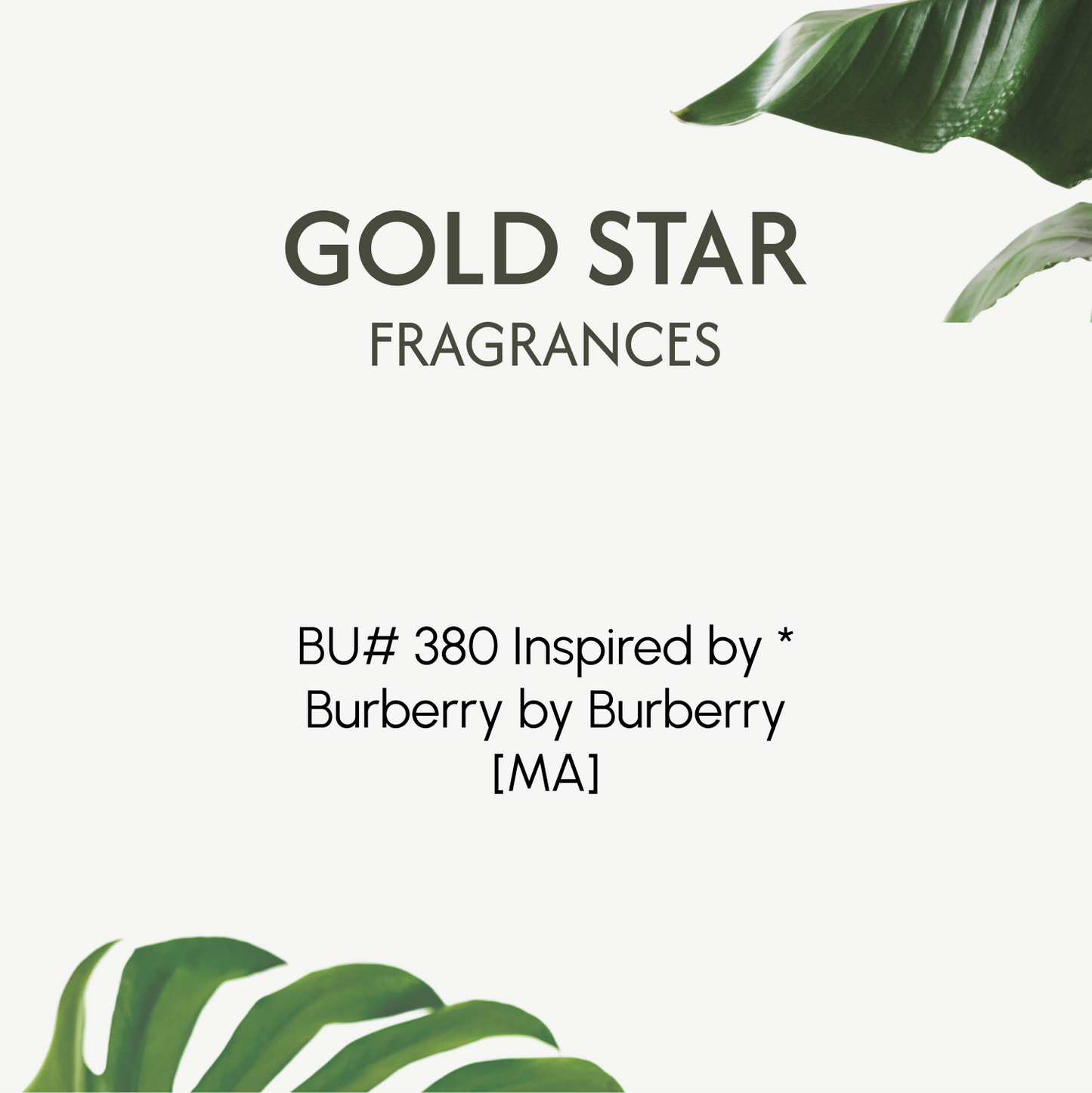 Inspired by Burberry fragrance oil