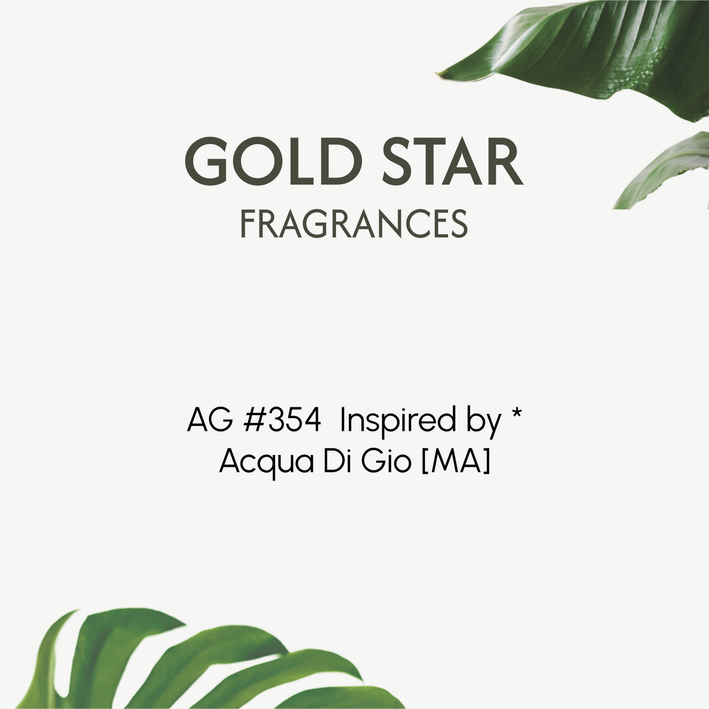 Inspired by Acqua Di Gio fragrance oil