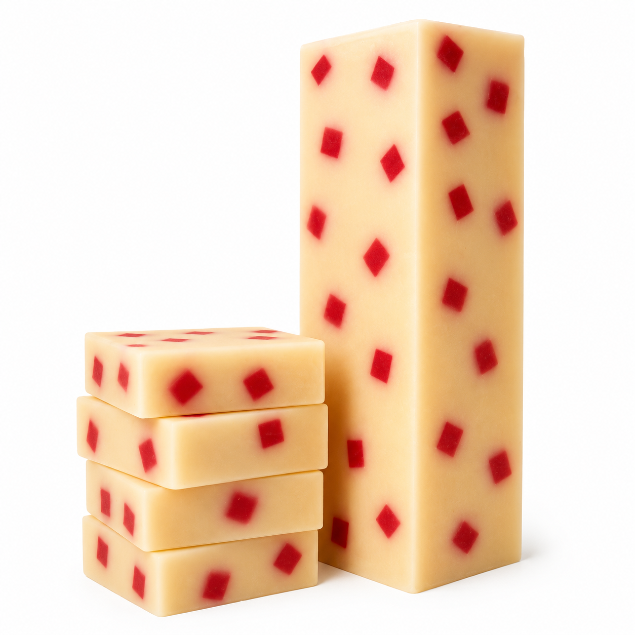 Pomegranate Cherry Cold Process Soap Loaf – Handmade Artisan Soap Bars