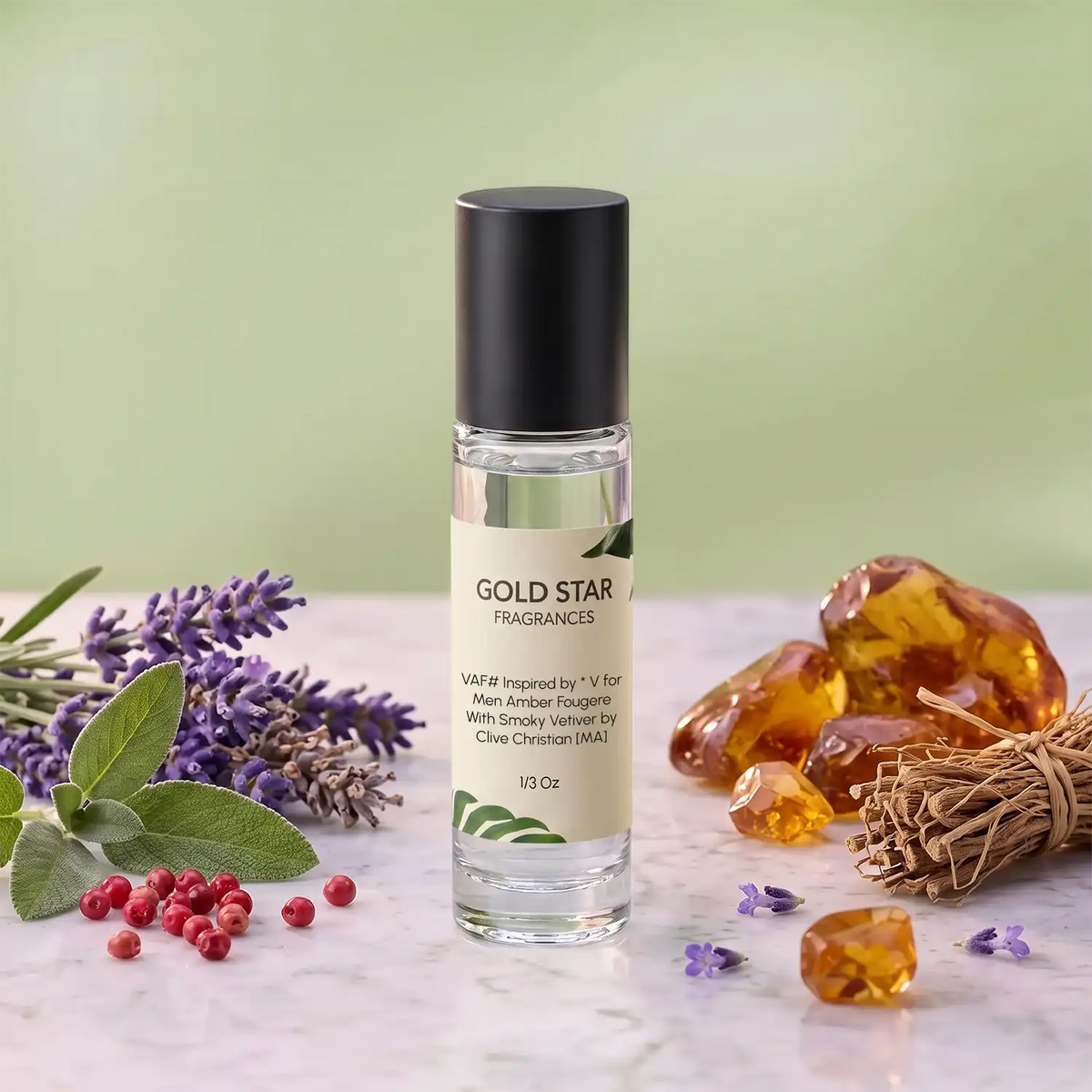 VAF# Inspired by * V for Men Amber Fougere With Smoky Vetiver by Clive Christian [MA]