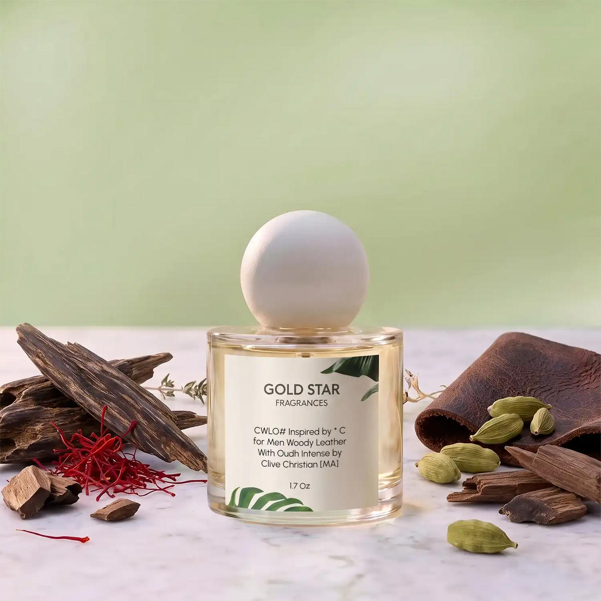 CWLO# Inspired by * C for Men Woody Leather With Oudh Intense by Clive Christian [MA]