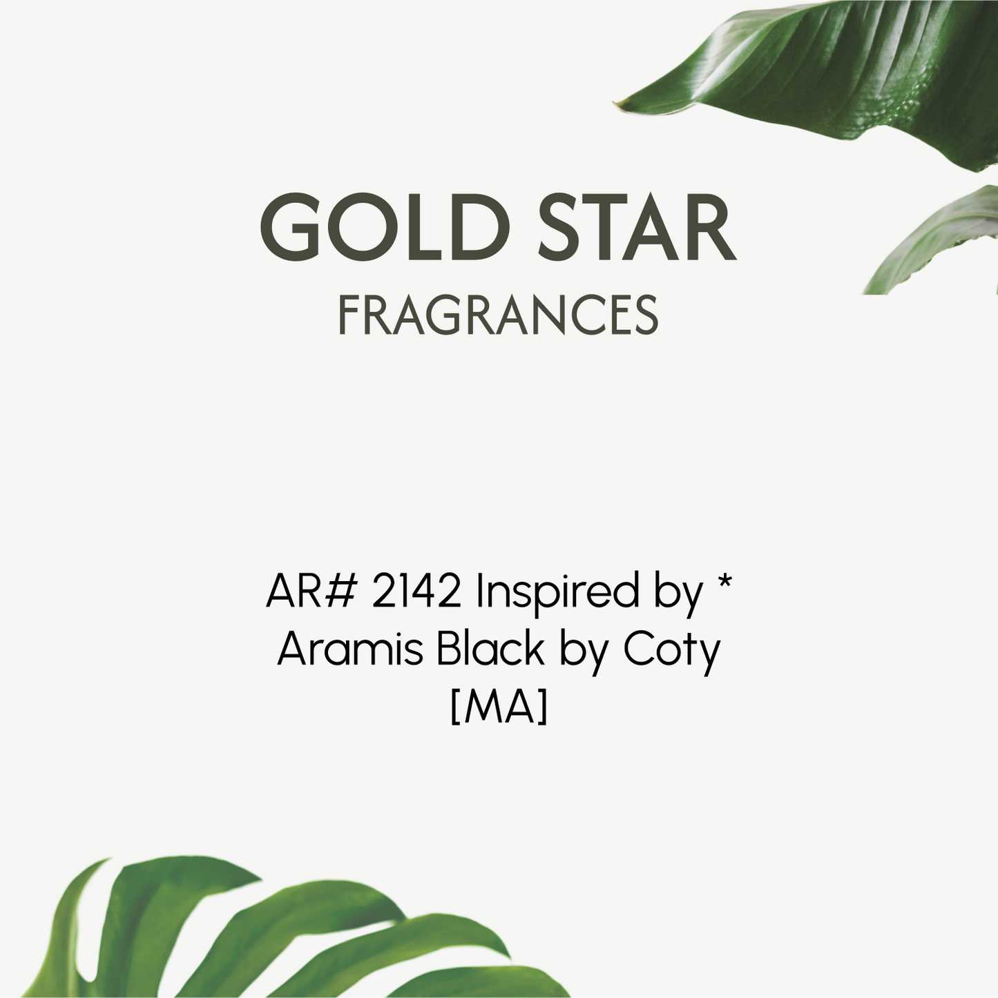 AR# 2142 Inspired by * Aramis Black by Coty [MA]