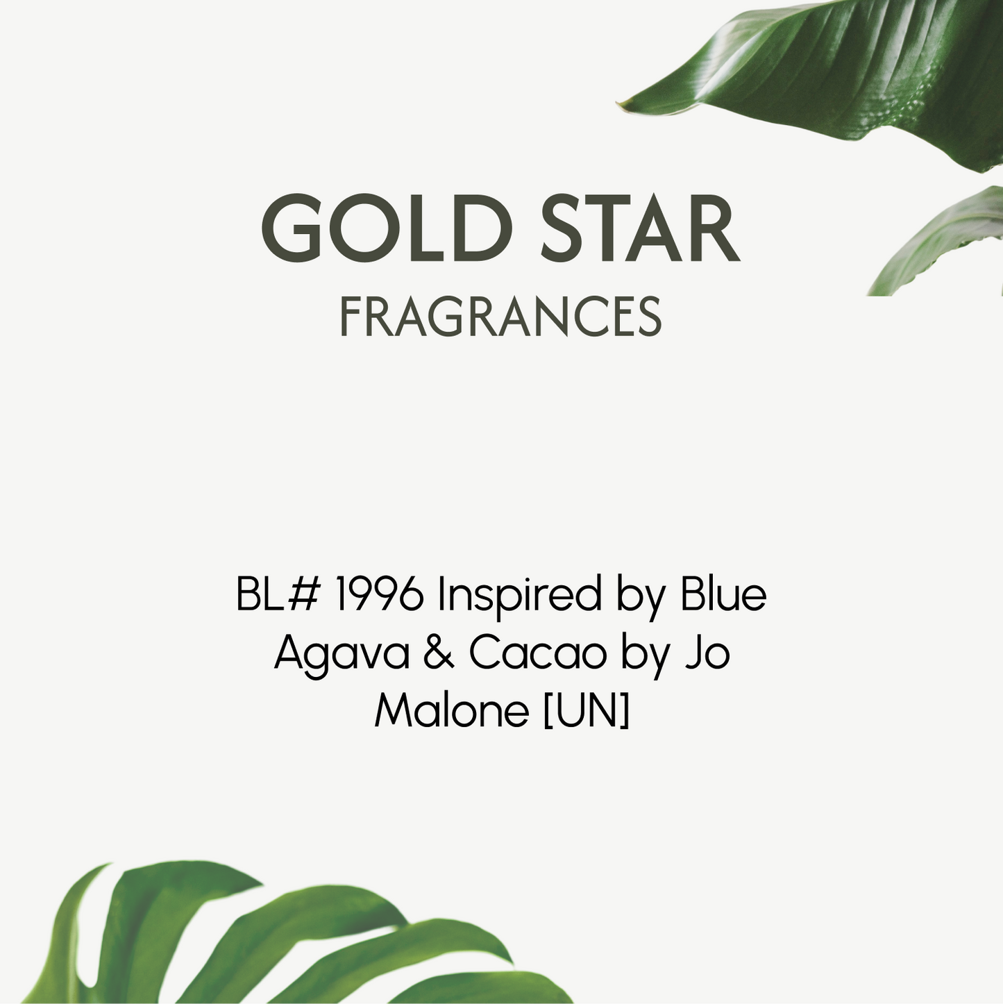 BL# 1996 Inspired by Blue Agava & Cacao by Jo Malone [UN]