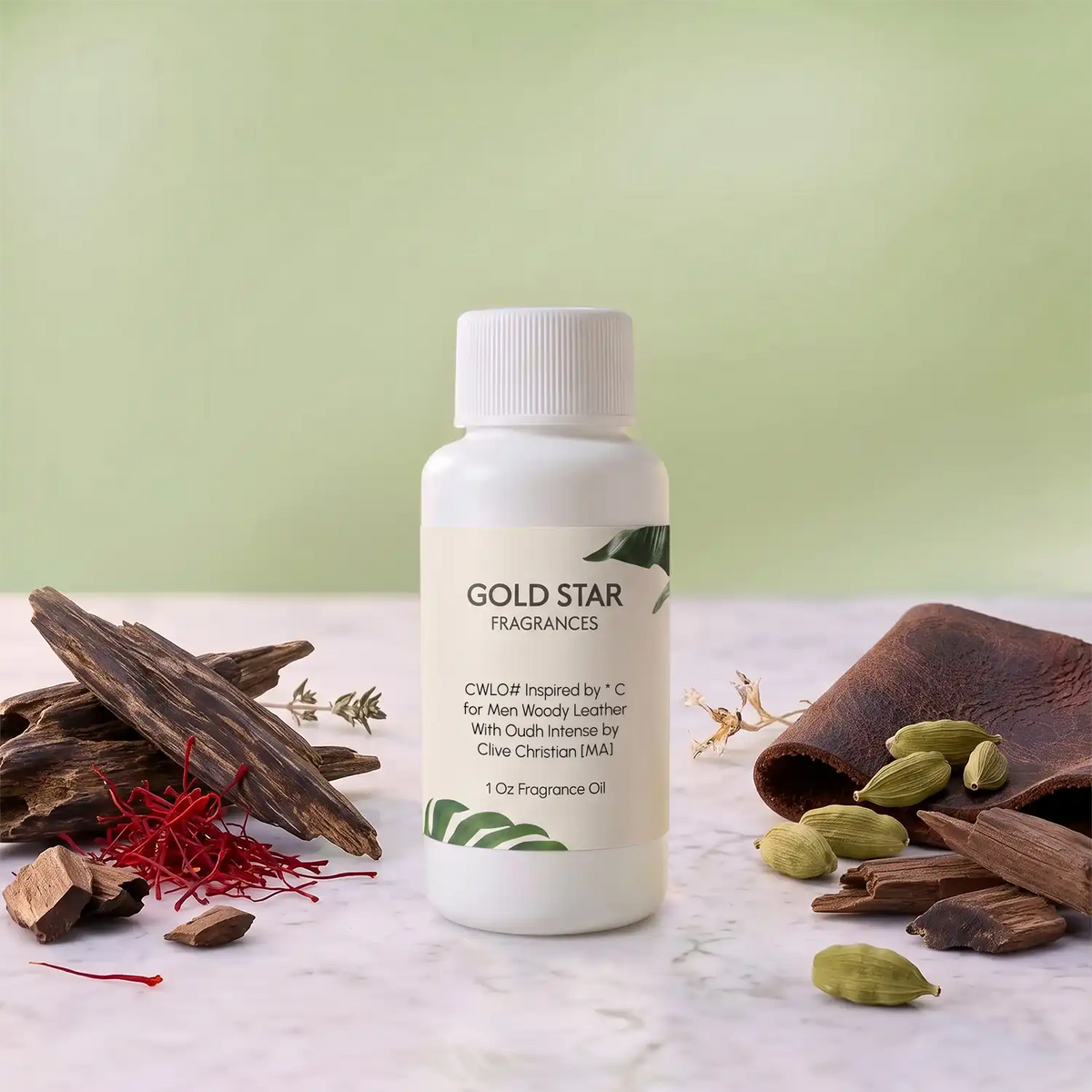 CWLO# Inspired by * C for Men Woody Leather With Oudh Intense by Clive Christian [MA]