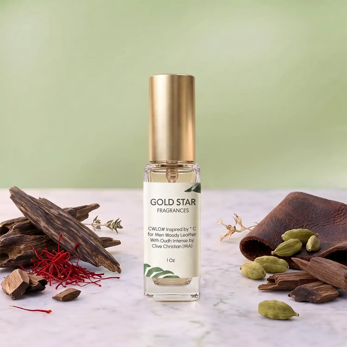 CWLO# Inspired by * C for Men Woody Leather With Oudh Intense by Clive Christian [MA]