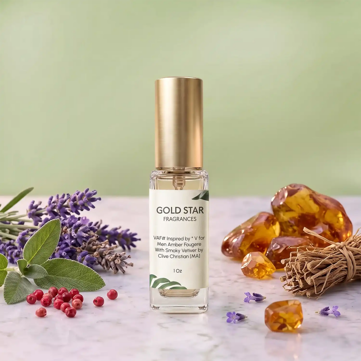 VAF# Inspired by * V for Men Amber Fougere With Smoky Vetiver by Clive Christian [MA]