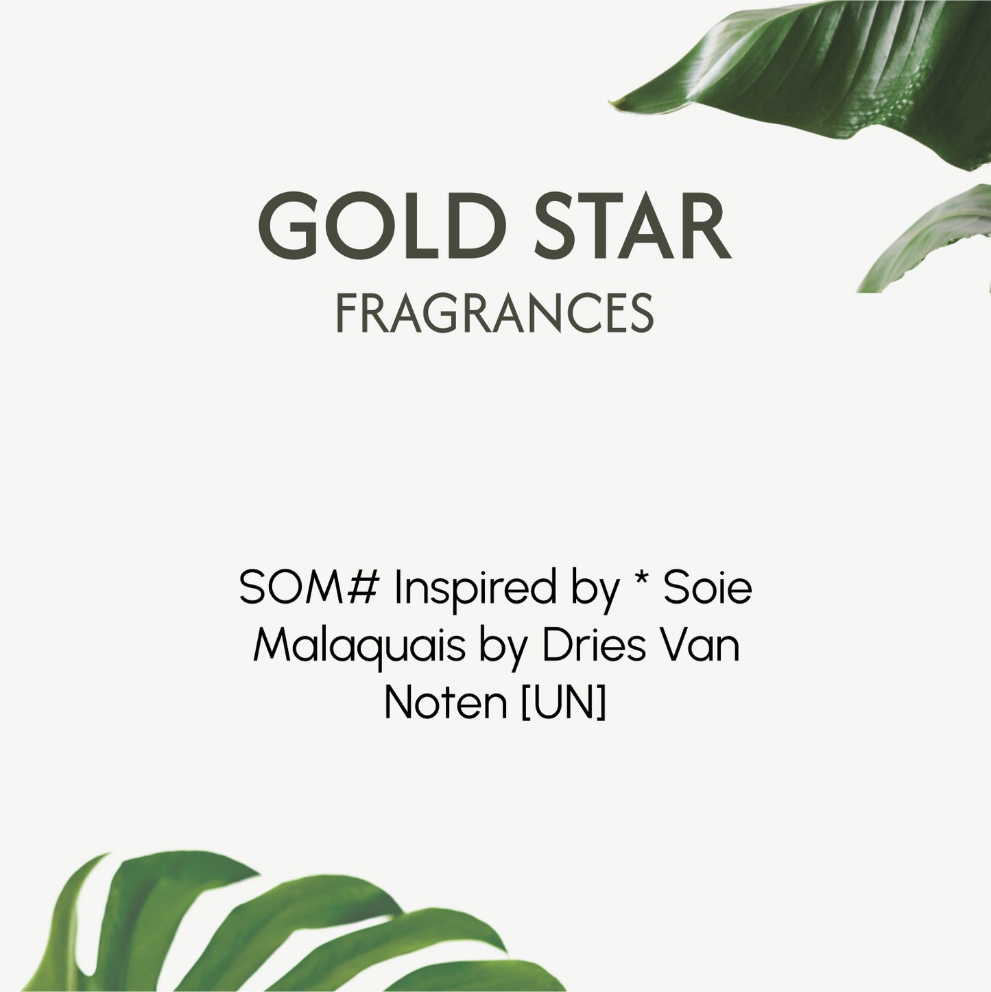 SOM# Inspired by * Soie Malaquais by Dries Van Noten [UN] **ONLINE ONLY**