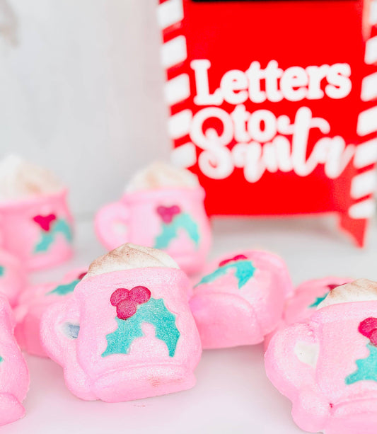 Hot Cocoa Bath Bomb, Frosted Cocoa Bath Bomb