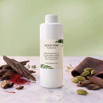 CWLO# Inspired by * C for Men Woody Leather With Oudh Intense by Clive Christian [MA]