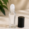 1 Dram Square Glass Roll-On Bottle with Black Cap