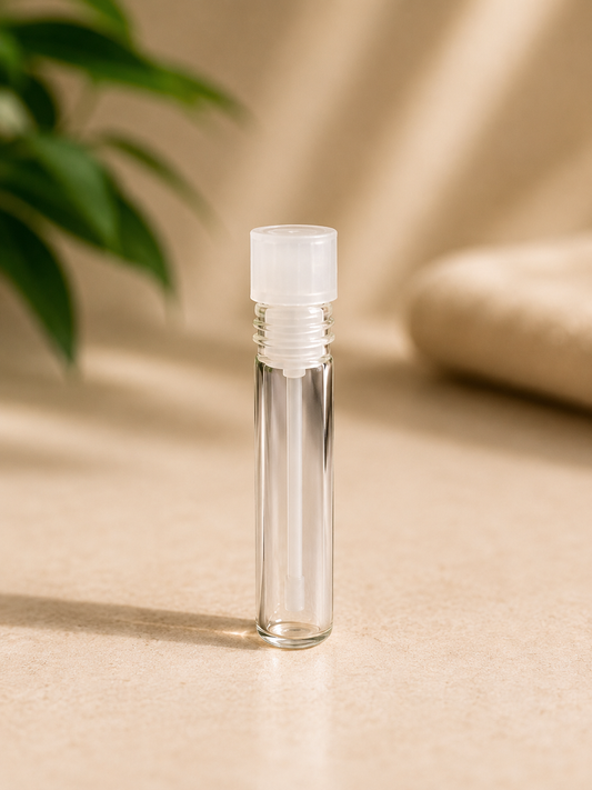 Premium Short Glass Perfume Sampler Vials with Applicator