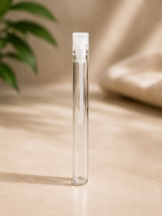 Premium Long Glass Perfume Sampler Vials with Applicator