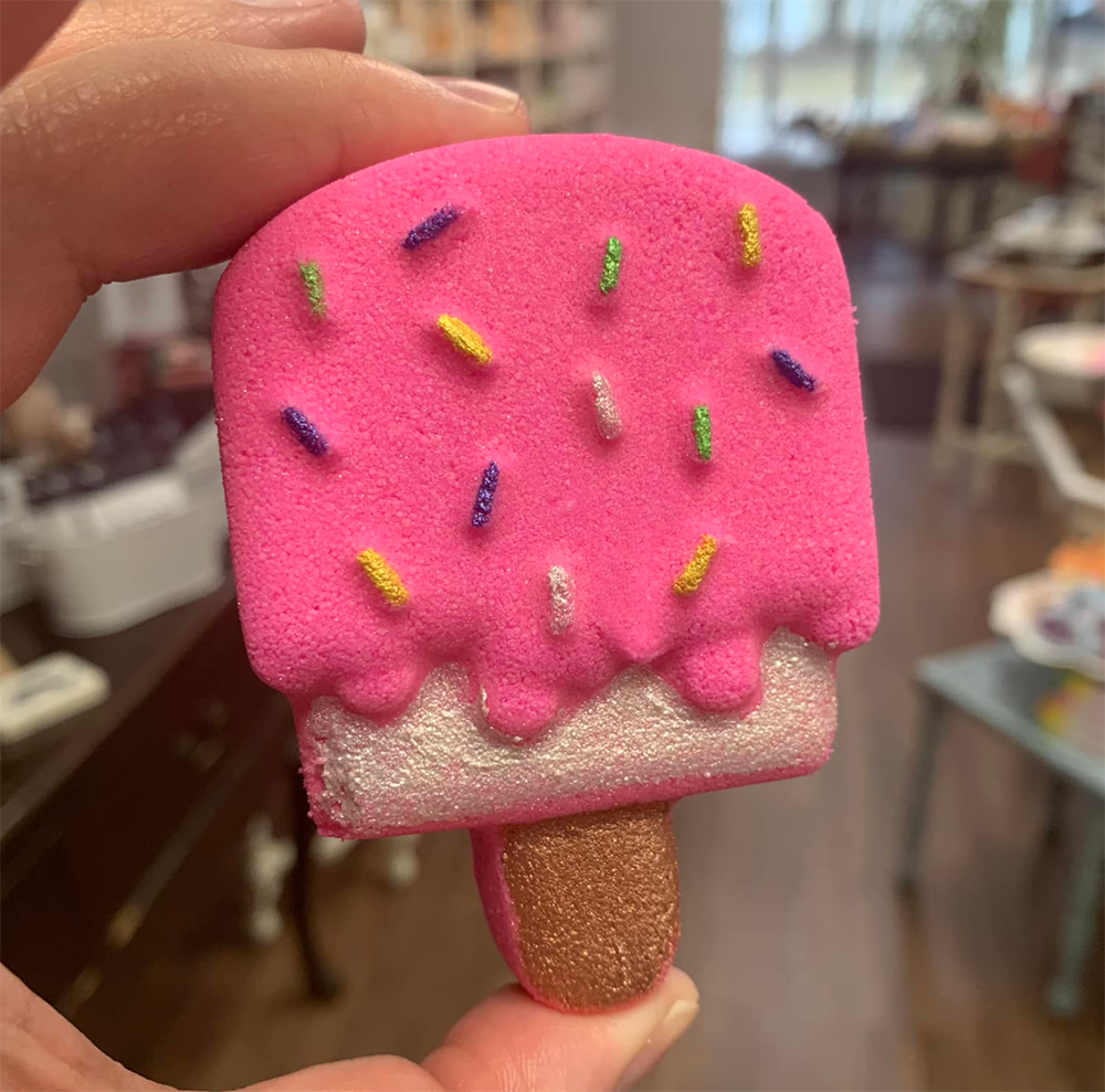 Strawberry Ice Cream Bath Bomb