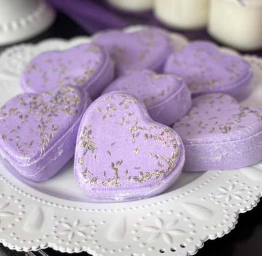 Lavender Heart Bath Bomb
